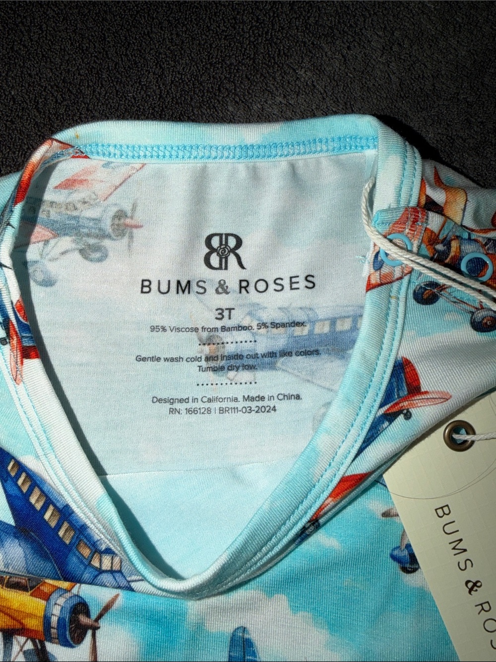 Bums and Roses Short Romper - Picture 2 of 3